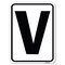 Signmission Sign with Letter V Heavy-Gauge Aluminum Rust Proof Parking Sign A-1824-22922 - alternate 1